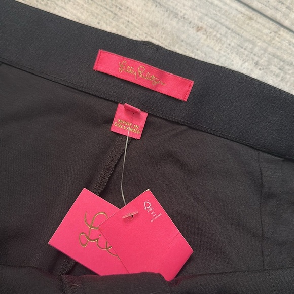 NWT Lilly Pulitzer 32" Lyndie Pant in Onyx (black) - Picture 5 of 5